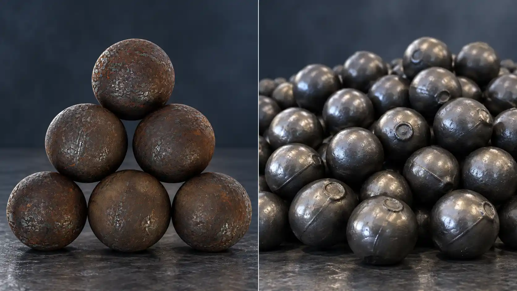 Forged vs cast grinding balls for mining applications