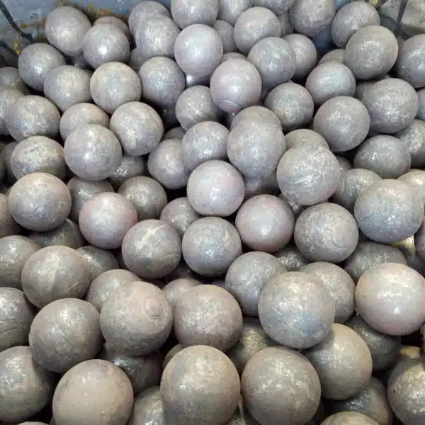 Finished hot rolled grinding balls ready for packaging and delivery