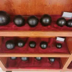 High-quality cast steel balls for industrial grinding operations, suitable for mining, cement, and power plants.