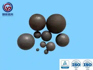 Grinder balls for industrial milling, used in mining, cement production, and power plants for wet and dry milling processes.