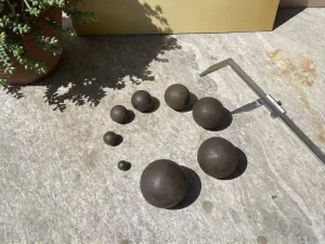 Forged steel grinding balls for mining applications – 20mm to 150mm