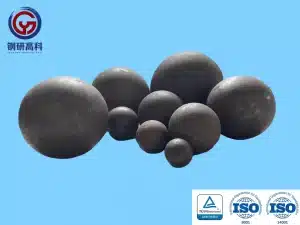 Grinding media in ball mill, premium steel balls from Shandong Gangyan designed to improve milling efficiency and performance