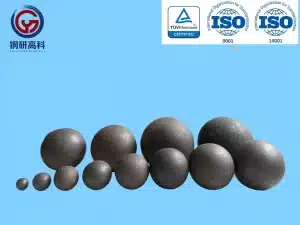 Grinding steel balls by Shandong Gangyan, engineered for high efficiency and durability in ball mills