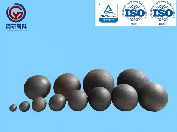 Grinding steel balls by Shandong Gangyan, engineered for high efficiency and durability in ball mills