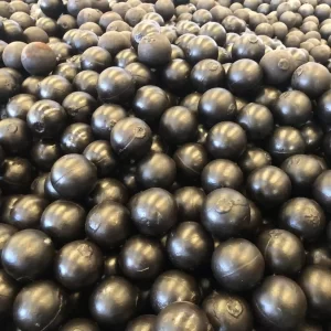 High Chrome Cast Steel Balls for grinding media, offering superior wear resistance and durability