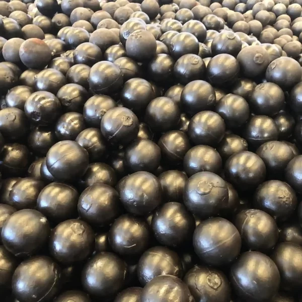 High Chrome Cast Steel Balls for grinding media, offering superior wear resistance and durability