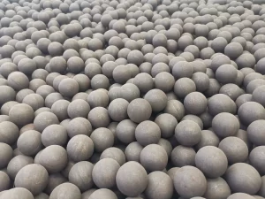 Hot-rolled steel balls (steel ball blanks) ready for grinding media production