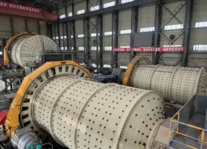 Semi-Autogenous Mill in Operation