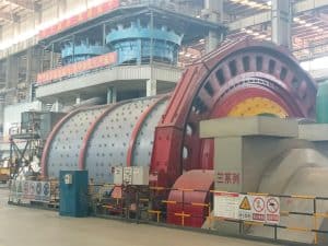 Large ball mill installed by Shandong Gangyan Grinding Ball Co., Ltd. for copper-molybdenum ore processing plant