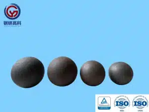 Solid steel balls for mining, cement, and power industries, designed for wet and dry milling processes.